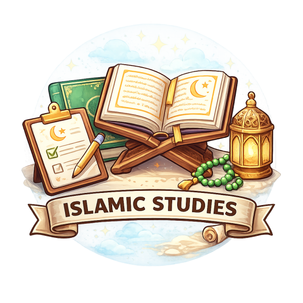 Student learning Islamic studies online about faith, morals, and teachings